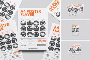 A4 Poster Flayer Mockup, an Advertising Mockup by Pikachudesign