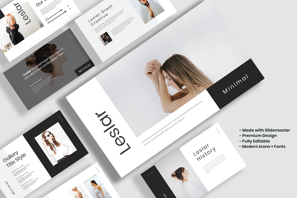 Leslar Minimal Google Slides, a Presentation Template by Infinity Vector Studio (Photo 2 of 5)