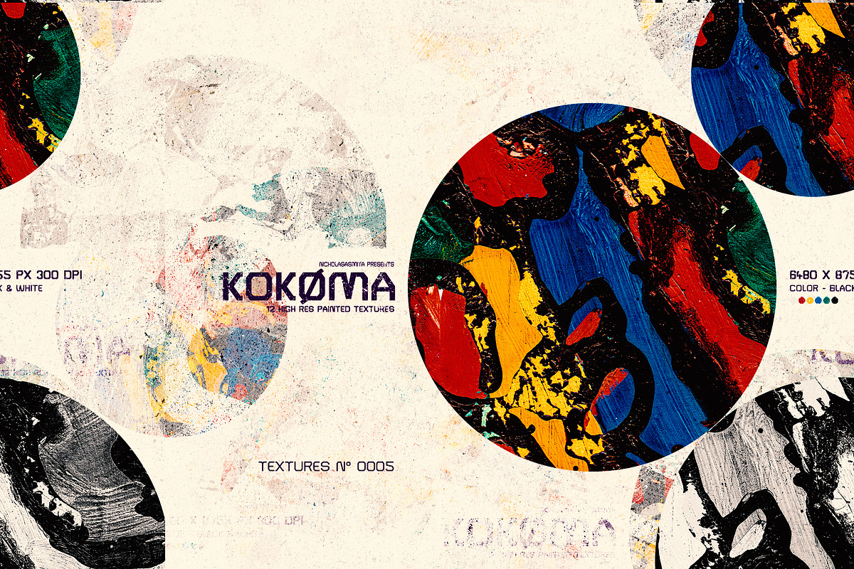 Kokoma: 12 High Res Painted Textures, a Pattern Graphic by nicholasasmita (Photo 8 of 10)