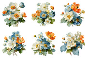 Spring daisy flower clipart, an Illustration by SinaCreation (Thumbnail 5 of 11)