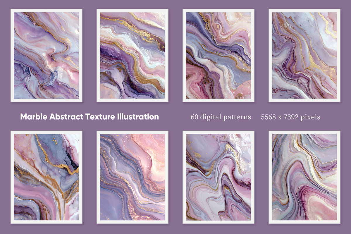Marble Abstract Texture Illustration, a Decorative Illustration by Housui Patterns (Photo 6 of 9)