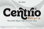 Centrio Return, a Serif Font by joelmaker (Thumbnail 1 of 21)