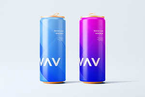Customizable Soda Can Mockup, a Product Mockup by zpackcreative