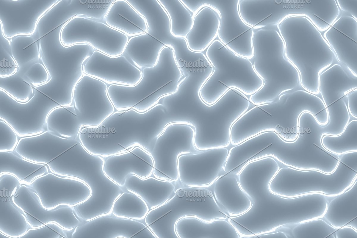 Abstract pattern of glowing, interconnected shapes Self-Cleaning fabric resembl, a Texture Graphic by Textures & Backgrounds