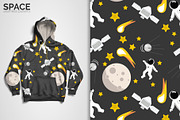 Space Seamless Patterns, a Pattern Graphic by 3Y_Design (Thumbnail 4 of 5)