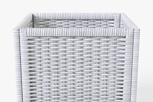 Rattan Basket White