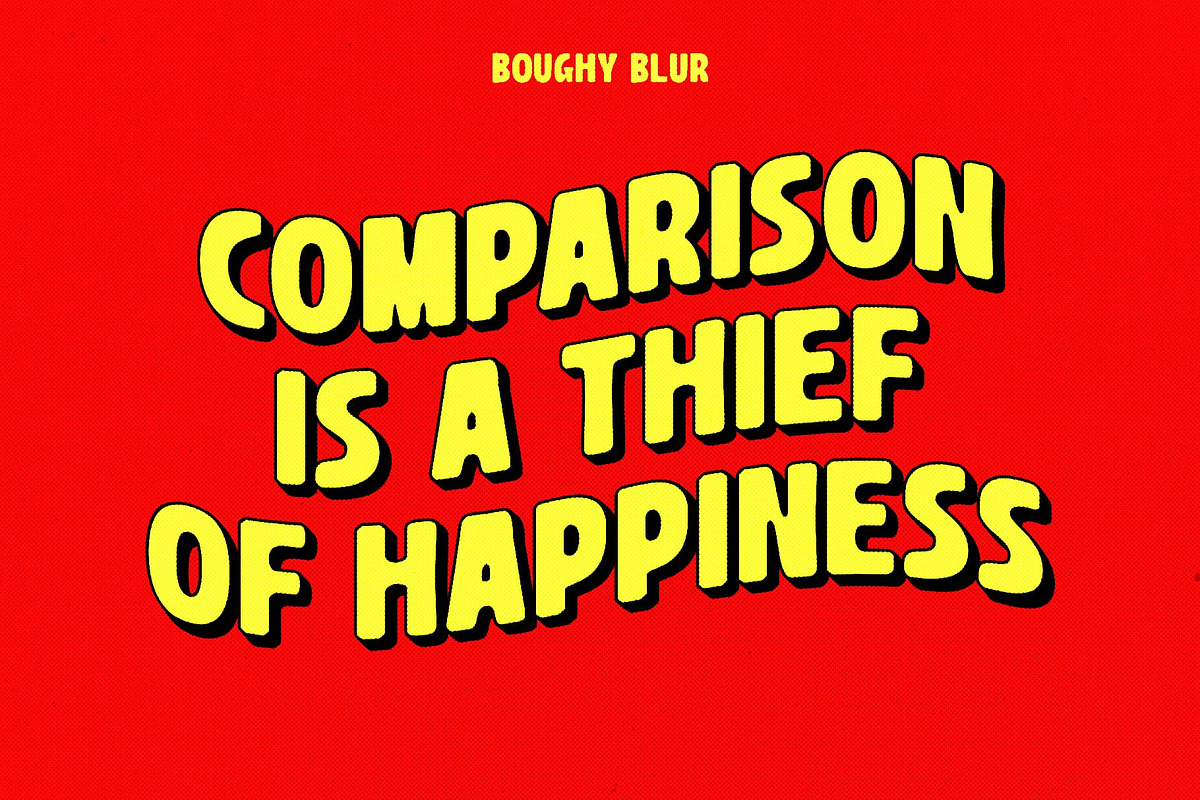 Boughy Blur, a Sans Serif Font by Craft Supply Co. (Photo 2 of 8)