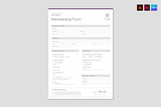 Member Registration Form Template, a Stationery Template by BrandPacks (Thumbnail 1 of 6)