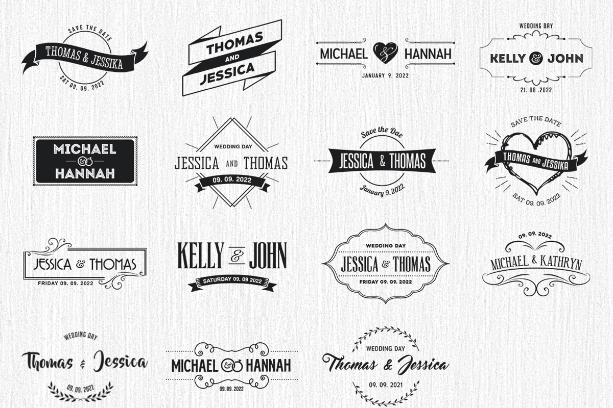 30 Wedding / Save the Date Titles, a Templates & Theme by DesignWorkz (Photo 2 of 3)