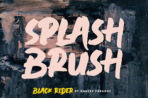 Black Rider Brush Font