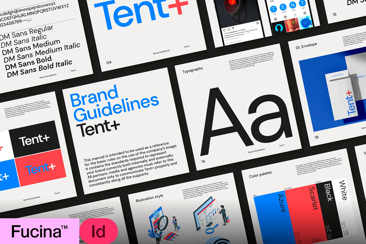 Square Brand Guideline Template, a Presentation Template by Fucina™ (Photo 1 of 11)