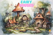 Procreate; fairy houses, a Brush Add-On by Studio.Valhalla (Thumbnail 1 of 6)