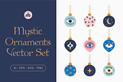 Mystic Evil Eye Ornaments Vector Set, an Object Graphic by MelanthaGraphics (Thumbnail 1 of 3)