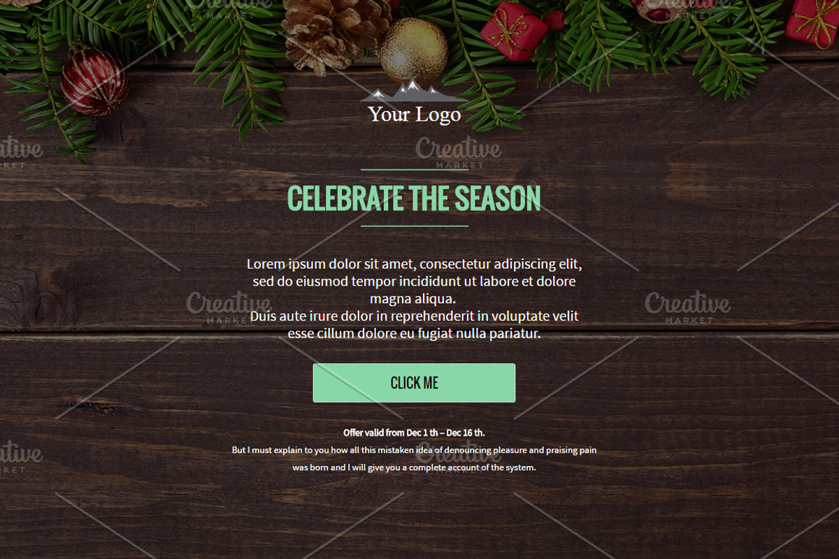 3 Winter Email Templates Pack, an Email Template by Khryna Designs (Photo 6 of 7)