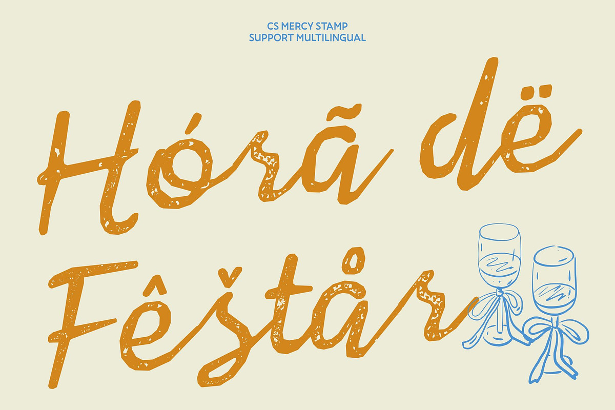 CS Mercy Stamp, a Script Font by Craft Supply Co. (Photo 7 of 8)