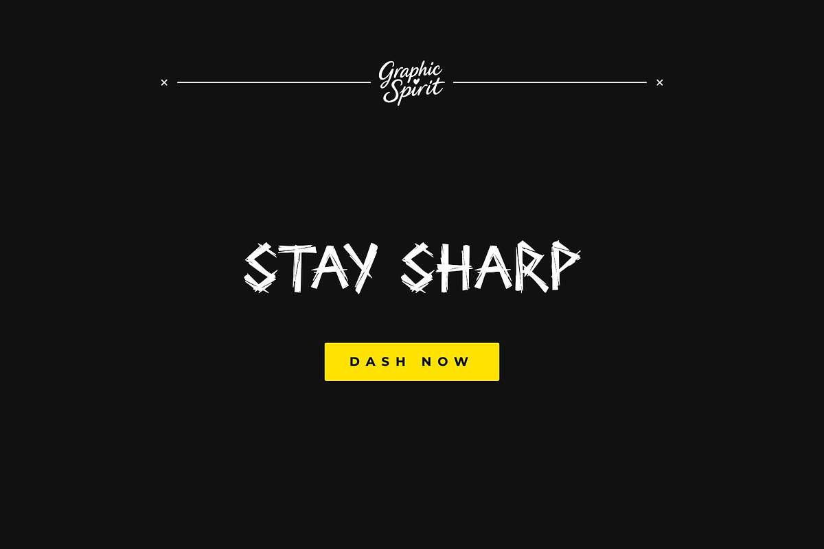 Dash Gash Decorative Font, a Handwritten Font by Graphic Spirit (Photo 8 of 8)