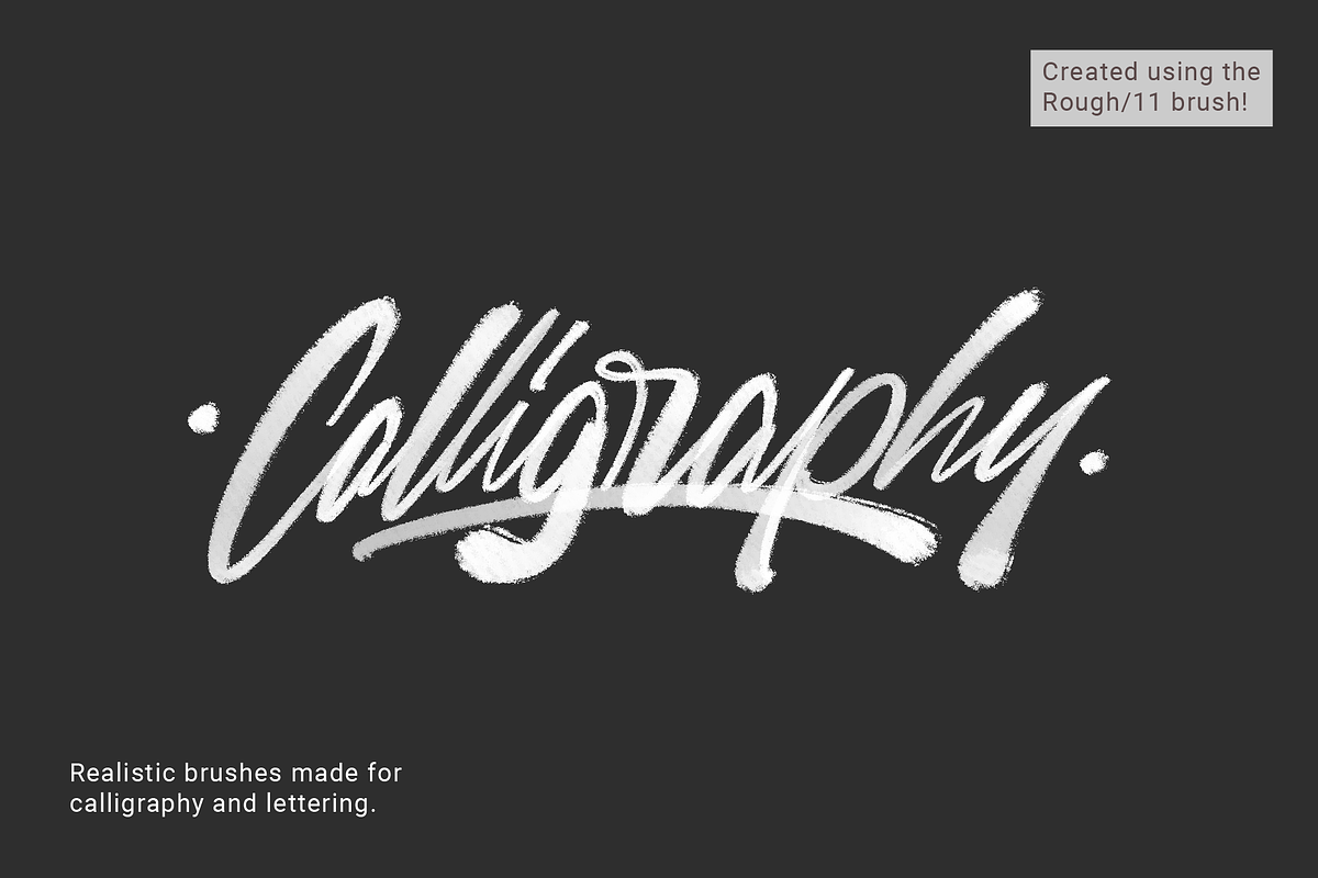 Textured Calligraphy Brushes 2.0 preview 7