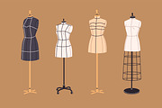 Mannequins, tailor's dummies set, an Object Illustration by Good Studio (Thumbnail 3 of 7)