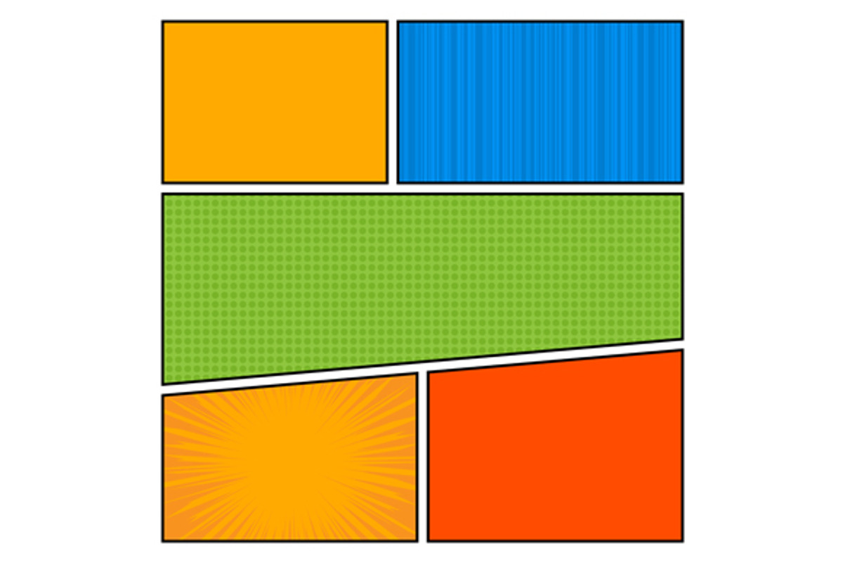 Comics pop art style blank layout, a Magazine Template by in8finity (Photo 3 of 4)