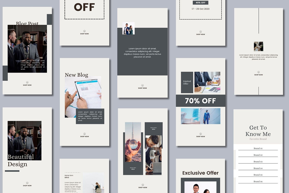 Elegant Social Media Story Templates, a Social Media Template by BoontenStudio (Photo 4 of 8)