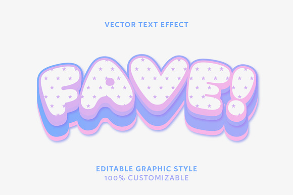 Playful Puffy Star Text Effect preview 3