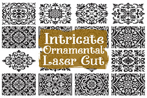 Elegant Floral Swirl Laser Cut, an Illustration by hafijul