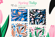 Spring tulip seamless pattern, a Pattern Graphic by lilovwishes (Thumbnail 1 of 5)