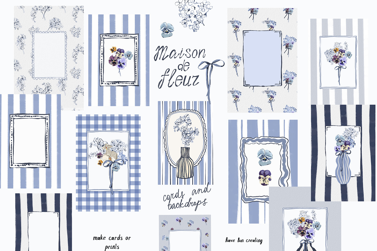 Cottage Core PNG Florals Bundle, a Decorative Illustration by whiteheartdesign (Photo 15 of 48)