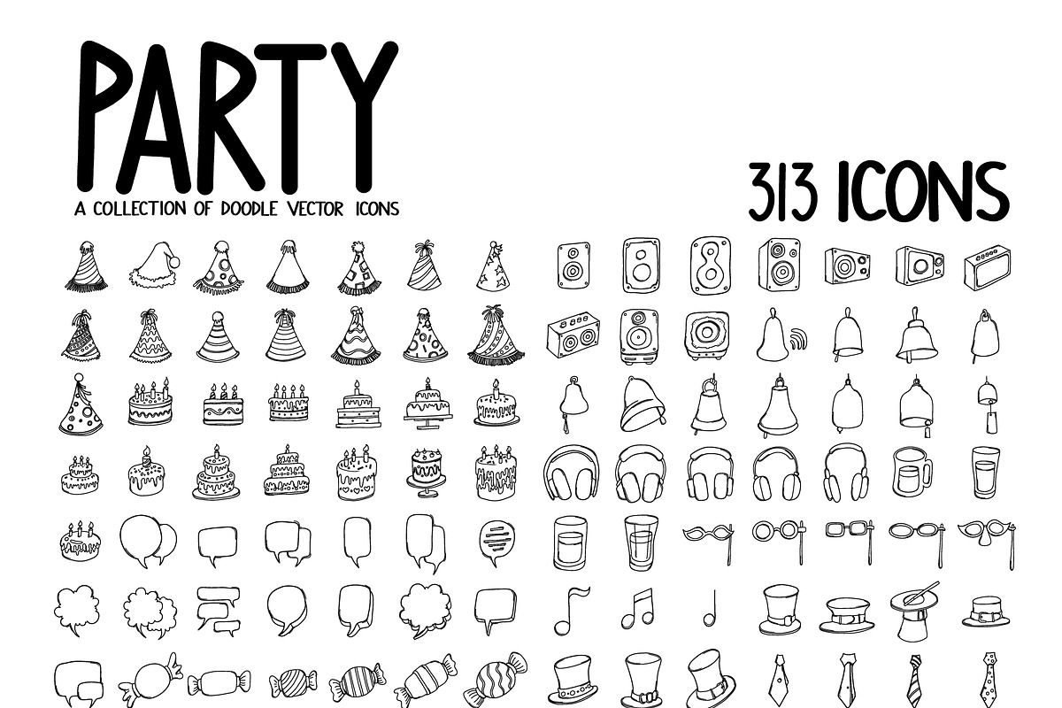 4300+ Hand-Drawn Doodle Icons Bundle, an Outline Icon by TKDoodle (Photo 25 of 36)