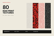 80 Raw Print Grunge Texture Overlays, a Texture Graphic by Designs24hr (Thumbnail 1 of 15)