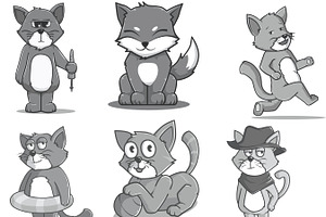 Cartoon Animals Set 2 Procreate