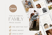 BOHO Family Photos Price Guide Canva, a Magazine Template by Signature Edits (Thumbnail 3 of 12)