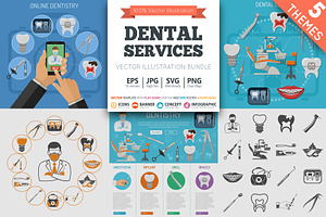 Dental Services Themes, a Healthcare Illustration by TAlex