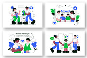 10 Mixed Heritage Families, a Person Illustration by denayunebgt (Thumbnail 2 of 4)