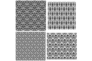 4 Damask Seamless Patterns