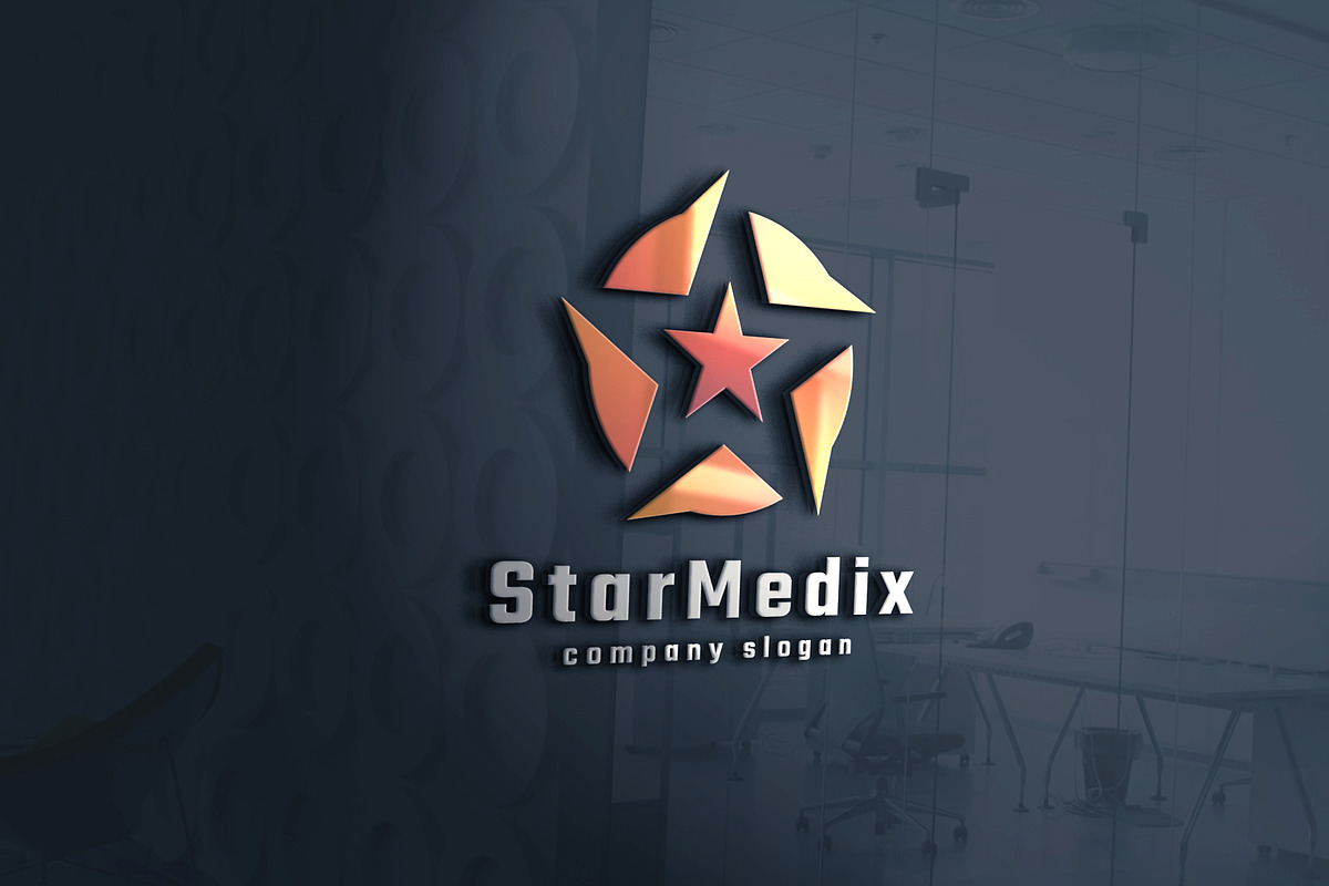 Star in Star Media Logo, a Branding & Logo Template by Design_Planet (Photo 2 of 3)