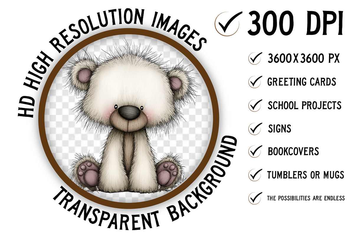 Whimsical Winter Animal Clipart, an Illustration by Craft Nest (Photo 2 of 8)