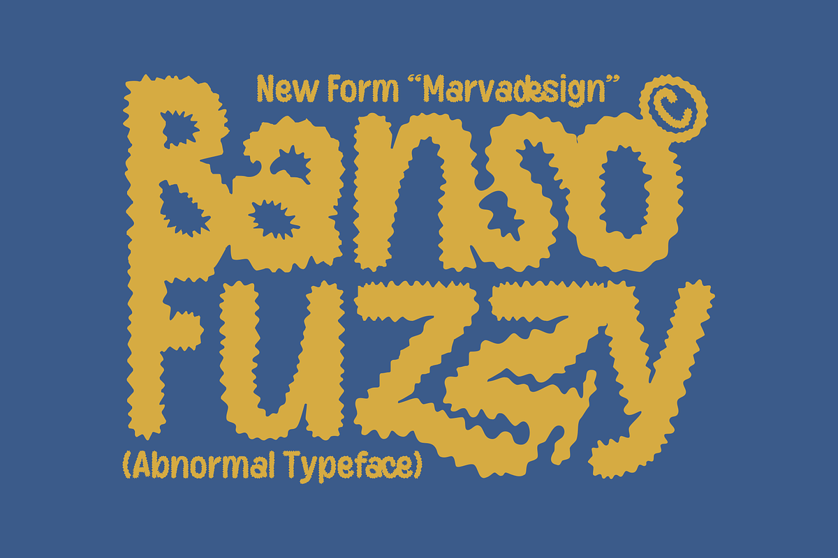 Banso Fuzzy Font, a Handwritten Font by Marvadesign (Photo 1 of 8)