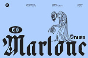 CS Marlone Drawn, a Blackletter Font by Craft Supply Co. (Thumbnail 1 of 8)