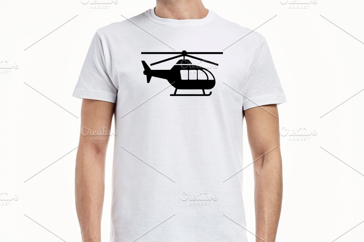 Helicopter Silhouette SVG, a Transportation Illustration by newminddesign (Photo 6 of 10)