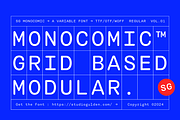 SG - MONOCOMIC, a Sans Serif Font by Studio Gulden (Thumbnail 18 of 20)