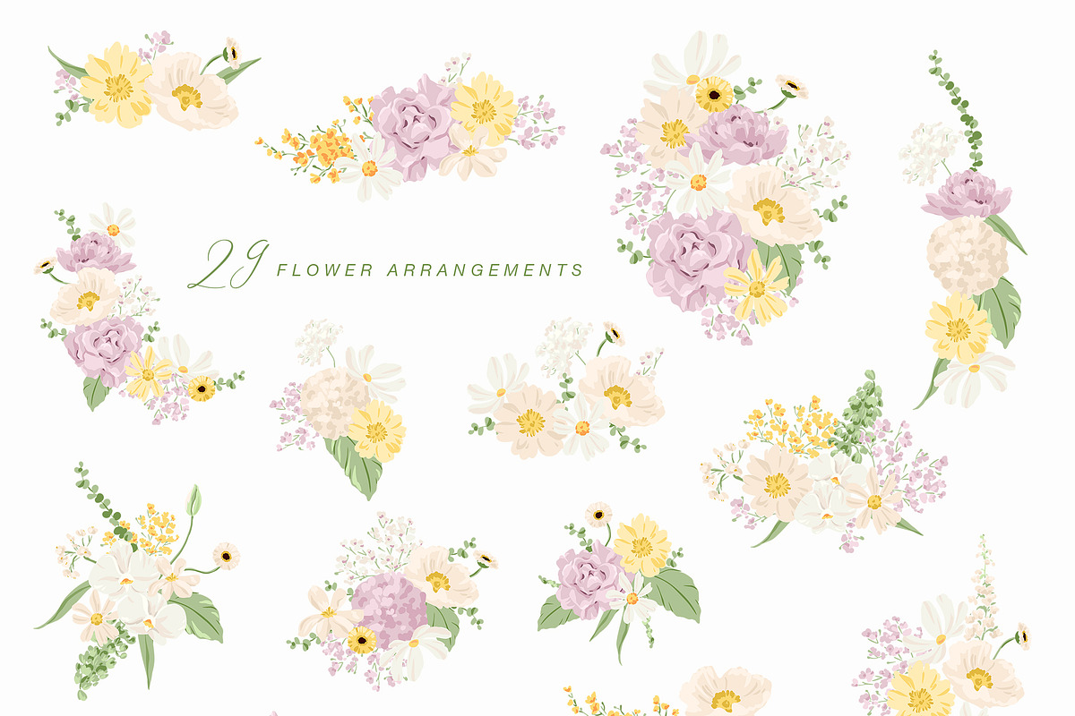 Floral Vector Illustration & Pattern, a Decorative Illustration by Inna Moreva (Photo 3 of 11)