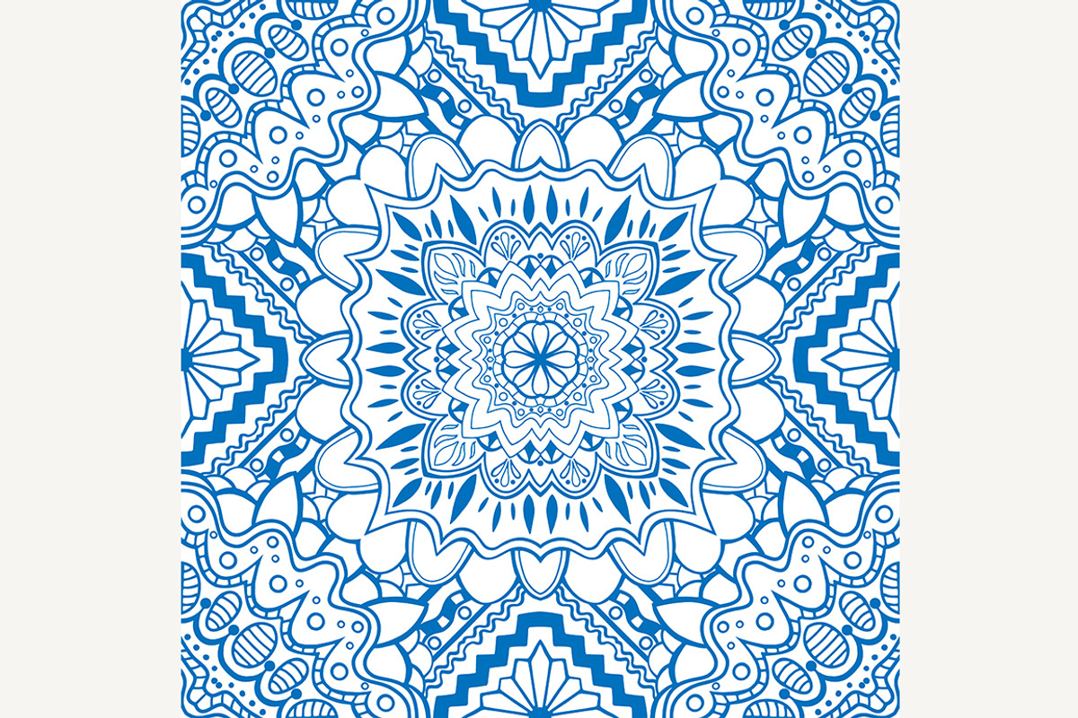 Vector blue pattern, a Decorative Illustration by IllustrationArtShop