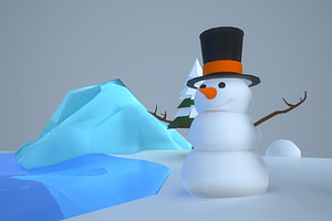 Low Poly Christmas Igloo