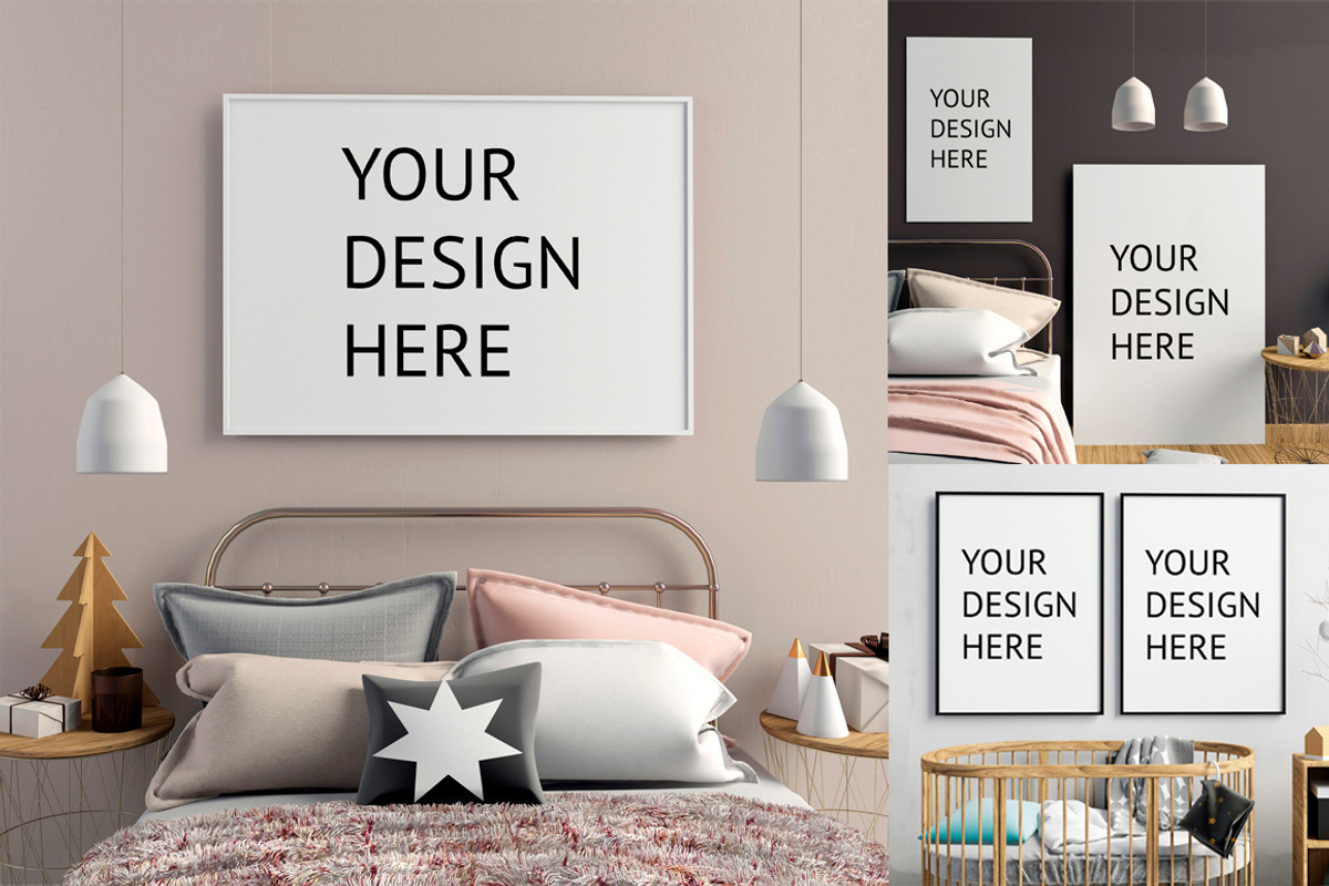 15 bedroom poster mock up, a Household Mockup by ChromiumHeart (Photo 1 of 17)