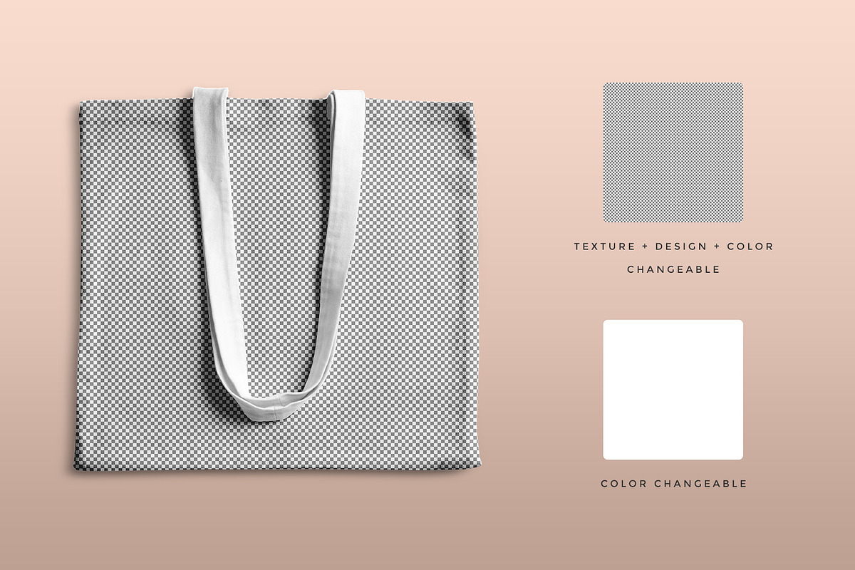 Reusable Cotton Tote Bag Mockup, a Product Mockup by Designertale (Photo 6 of 9)