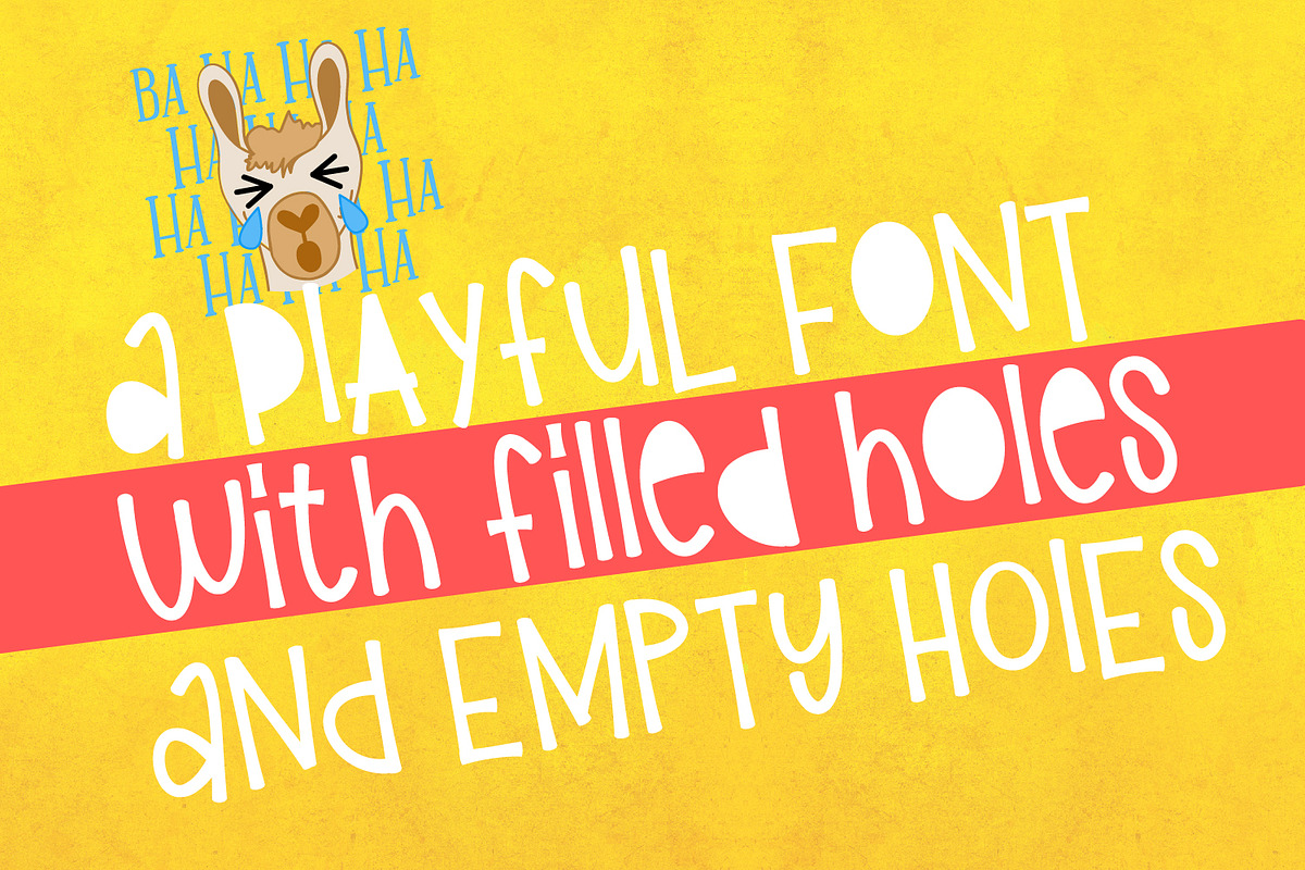 Girl Llama - Font Duo With Extras preview 2