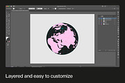 Eurasia – Globe Vector Map, a Graphic by Fucina™ (Thumbnail 3 of 3)