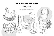 Rise and Shine vector Farm Clipart, an Animal Illustration by Eves_Aquadreams (Thumbnail 2 of 15)