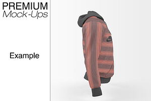 Men's Full-Zip Hoodie Mockup